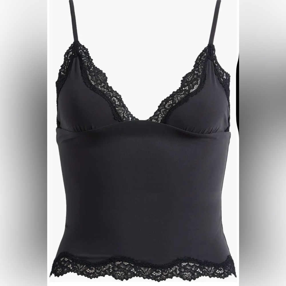 SKIMS Black Lace-Trim Camisole - Picture 2 of 2